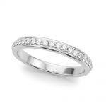 Diamond Wedding Ring, in Platinum - 51190