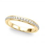 Diamond Wedding Ring, in Yellow Gold - 51190