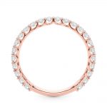 Diamond Wedding Ring, in Rose Gold - 51202