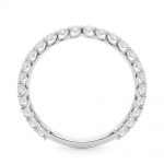 Diamond Wedding Ring, in White Gold - 51202