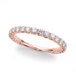 Diamond Wedding Ring, in Rose Gold - 51203