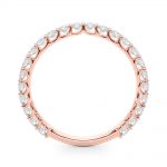 Diamond Wedding Ring, in Rose Gold - 51203