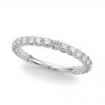 Diamond Wedding Ring, in White Gold - 51203