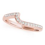 Diamond Wedding Ring, in Rose Gold - 84770