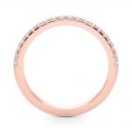 Diamond Wedding Ring, in Rose Gold - 51187