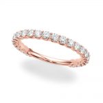 Diamond Wedding Ring, in Rose Gold - 51193