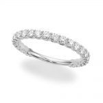 Diamond Wedding Ring, in White Gold - 51193