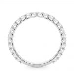 Diamond Wedding Ring, in White Gold - 51193