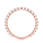 Diamond Wedding Ring, in Rose Gold - 51195