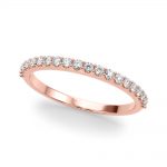 Diamond Wedding Ring, in Rose Gold - 51178