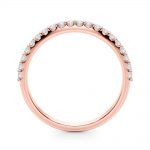 Diamond Wedding Ring, in Rose Gold - 51178