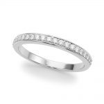 Diamond Wedding Ring, in White Gold - 51185