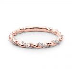 Twisted Shank Wedding Ring, in Rose Gold - 85290