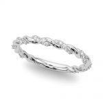 Twisted Shank Wedding Ring, in Sterling Silver - 85290