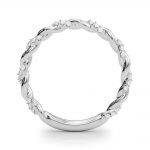 Twisted Shank Wedding Ring, in Platinum - 85290