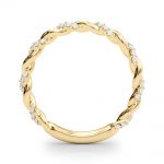 Twisted Shank Wedding Ring, in Yellow Gold - 85290