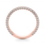 Diamond Wedding Ring, in Rose Gold - 51215