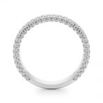 Diamond Wedding Ring, in White Gold - 51215