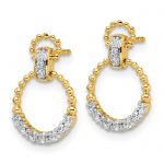 14K Lab Grown Diamond VS/SI GH, Dangle Post Earrings