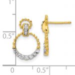 14K Lab Grown Diamond VS/SI GH, Dangle Post Earrings