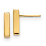 Leslie's 14K Polished Post Bar Earrings