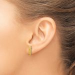 Leslie's 14K Polished Post Bar Earrings