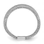 Leslie's 14K White Gold Mesh Tapered Stretch Ring