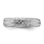 Leslie's 14K White Gold Mesh Tapered Stretch Ring