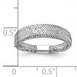 Leslie's 14K White Gold Mesh Tapered Stretch Ring