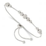 Sterling Silver Beaded Adjustable Bracelet