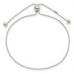 Sterling Silver Beaded Adjustable Bracelet