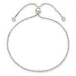 Sterling Silver Beaded Adjustable Bracelet