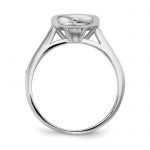 Sterling Silver Rhodium-plated CZ 3-Ring Set