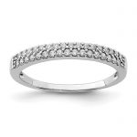 Sterling Silver Rhodium-Plated CZ Ring