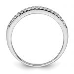 Sterling Silver Rhodium-Plated CZ Ring