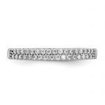 Sterling Silver Rhodium-Plated CZ Ring