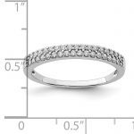 Sterling Silver Rhodium-Plated CZ Ring