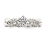 Sterling Silver Polished CZ Wedding Ring Set