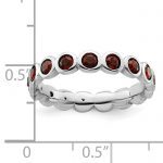 Sterling Silver Stackable Expressions June Swarovski Ring