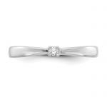 White Ice Sterling Silver Rhodium-plated Diamond Ring