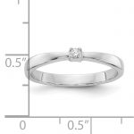 White Ice Sterling Silver Rhodium-plated Diamond Ring