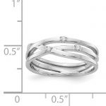 White Ice Sterling Silver Rhodium-plated Diamond Ring