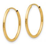 14k Madi K Polished Endless Hoop 3 Pair Earring Set