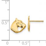 14k Madi K Polished Horse Head Post Earrings