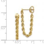 14K Hollow Rope Earrings