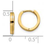 14k Round Hinged Hoop Earrings