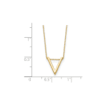 Leslie's 14K Polished V Necklace