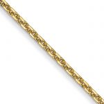 14K 16 inch .95mm Diamond-cut Cable with Lobster Clasp Chain