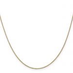 14K 18 inch .9mm Cable with Lobster Clasp Chain