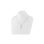 White Ice Sterling Silver Rhodium-plated 18 Inch Diamond Necklace with 2 Inch Extender